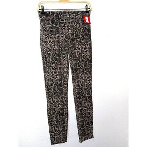 NWT Spanx Taupe Snakeskin Print Ankle Jean-Ish Leggings Size S